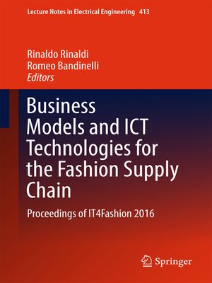 cover image of Business Models and ICT Technologies for the Fashion Supply Chain